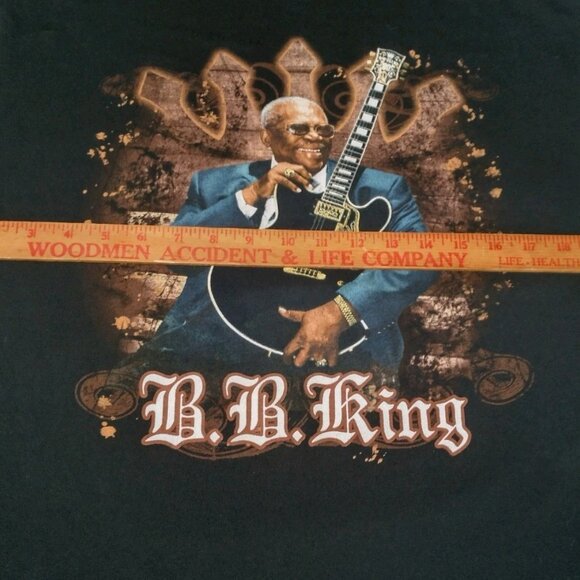 BB King Shirt Men Large 2010 Tour T American Blues Guitarist Guitar Music Black - Picture 4 of 10